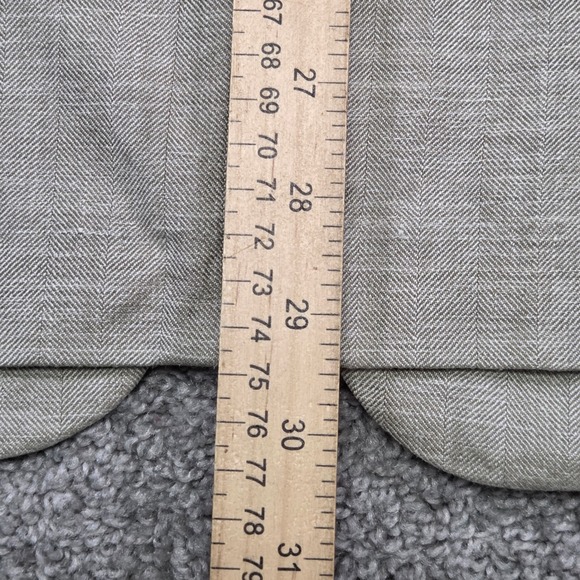 Robert Talbott Carmel Blazer 44R Men's Tan Wool Silk Linen Sport Coat Canada - Picture 13 of 16